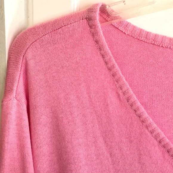 SILHOUETTES Cotton Sweater Swing Style Long Sleeve Pink Women’s Plus Size 3X - Picture 4 of 12